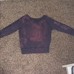 bleach tie dye navy blue, pink Victoria’s Secret